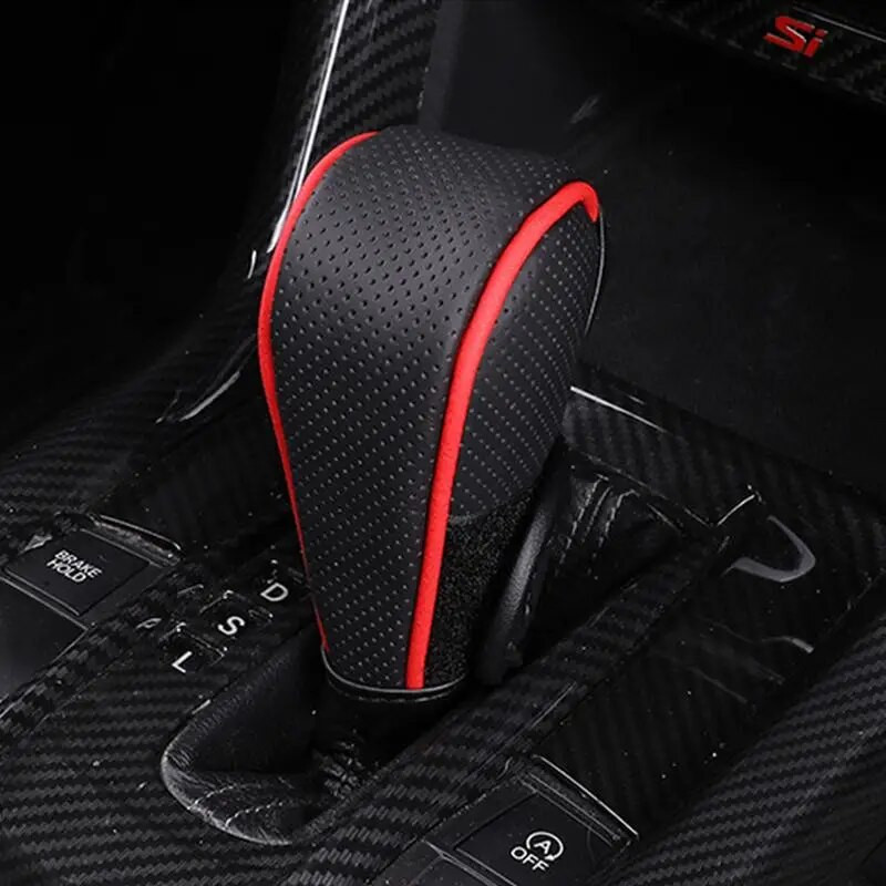 Automašīnas ātrumkārbas pārsegs Universāls pretslīdes pārslēga pārsegs PU ādas nodilumizturīgs zobrata stieņa pārsegs Automašīnas pārslēga aizsargs