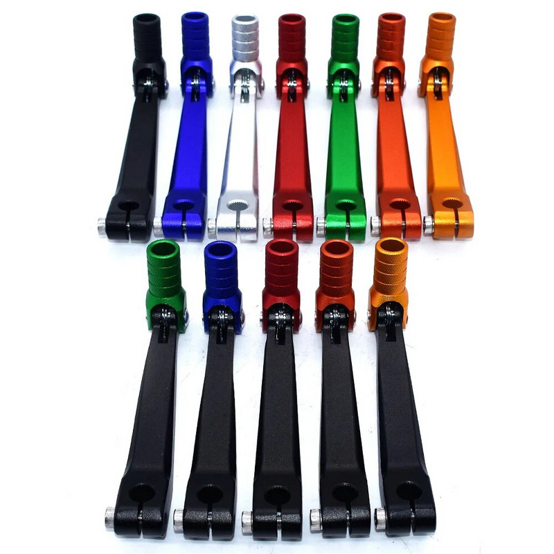 Ātrumu pārslēgšanas sviras sviras sakausējuma alumīnijs, piemērots motociklam BSE CRF 110 Apollo TTR 125 motociklam 50cc 110cc 250cc netīrumu velosipēdam