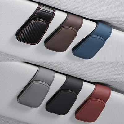 Universal Car Auto Parasolar Ochelari Cutie Ochelari de soare Clip Card Suport Ticket Suport Fixare Pen Case Ochelari Accesorii Auto