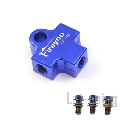 AVT pidurivooliku pistiku adapter 3-suunaline mootorratta hüdrauliline toru ühendamine tee-ühendustorud Adapteri kronstein M10 Banjo Oil Link