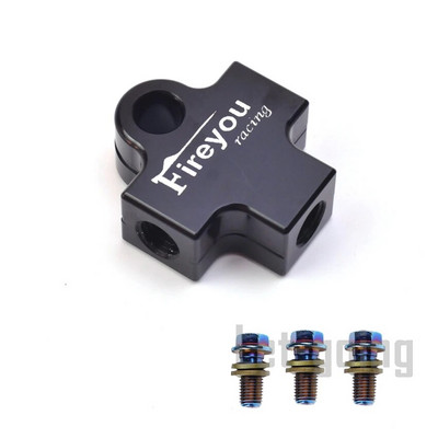 AVT pidurivooliku pistiku adapter 3-suunaline mootorratta hüdrauliline toru ühendamine tee-ühendustorud Adapteri kronstein M10 Banjo Oil Link