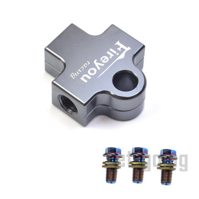 AVT pidurivooliku pistiku adapter 3-suunaline mootorratta hüdrauliline toru ühendamine tee-ühendustorud Adapteri kronstein M10 Banjo Oil Link