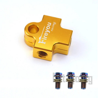 AVT pidurivooliku pistiku adapter 3-suunaline mootorratta hüdrauliline toru ühendamine tee-ühendustorud Adapteri kronstein M10 Banjo Oil Link