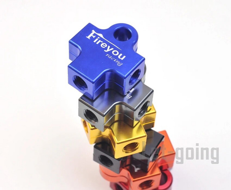 AVT bremžu šļūtenes savienotāja adapteris, 3 virzienu motocikla hidrauliskās caurules savienošana, savienojuma caurules, adaptera kronšteins M10 bandžo eļļas saite