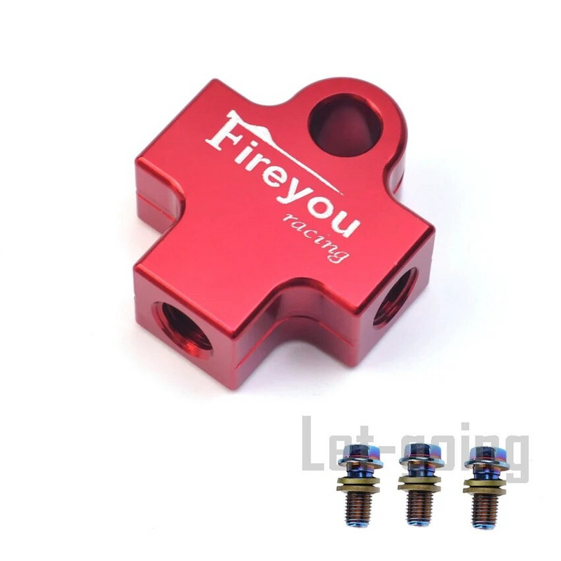 AVT bremžu šļūtenes savienotāja adapteris, 3 virzienu motocikla hidrauliskās caurules savienošana, savienojuma caurules, adaptera kronšteins M10 bandžo eļļas saite