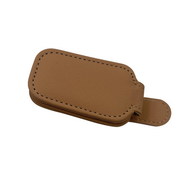 Κρεμαστά προστατευτική θήκη για γυαλιά αυτοκινήτου Ισχυρός μαγνήτης γυαλιά ηλίου με κλιπ PU Δερμάτινο αλεξήλιο που εξοικονομεί χώρο Αξεσουάρ αυτοκινήτου γενικής χρήσης