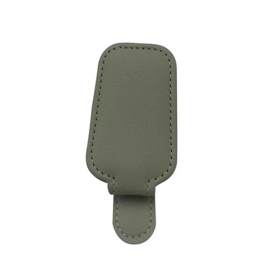 Κρεμαστά προστατευτική θήκη για γυαλιά αυτοκινήτου Ισχυρός μαγνήτης γυαλιά ηλίου με κλιπ PU Δερμάτινο αλεξήλιο που εξοικονομεί χώρο Αξεσουάρ αυτοκινήτου γενικής χρήσης