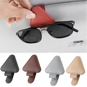 Universal Sun Visor Clip Θήκη γυαλιών ηλίου Θήκη γυαλιών αυτοκινήτου Θήκη γυαλιών αυτοκινήτου Microsoft Δερμάτινα γυαλιά Κρεμάστρα εισιτηρίων Κλιπ γυαλιών βάσης