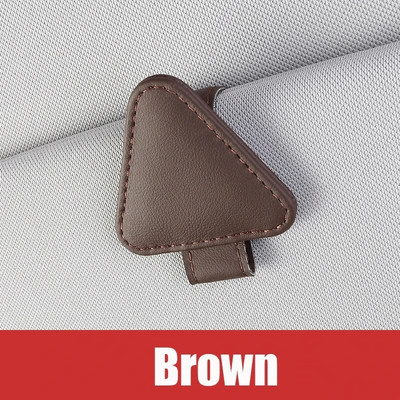 Universal Sun Visor Clip Θήκη γυαλιών ηλίου Θήκη γυαλιών αυτοκινήτου Θήκη γυαλιών αυτοκινήτου Microsoft Δερμάτινα γυαλιά Κρεμάστρα εισιτηρίων Κλιπ γυαλιών βάσης