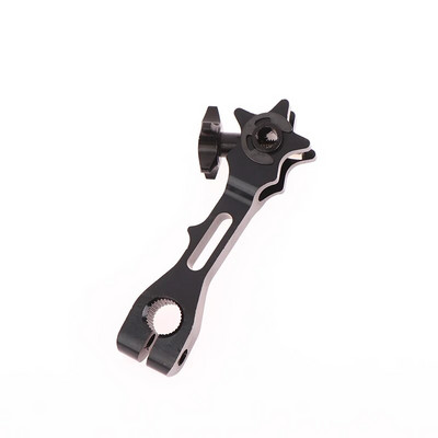 1 gab. Universāla CNC alumīnija sviras svira aizmugurējā bremžu svira, regulējama spriegojuma svira motocikla piederumiem