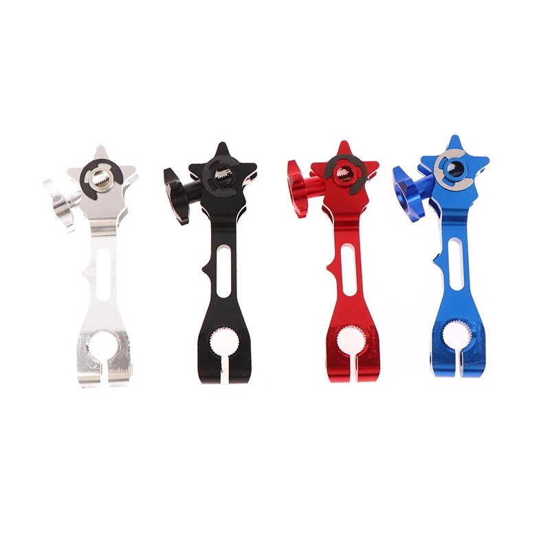 1 gab. Universāla CNC alumīnija sviras svira aizmugurējā bremžu svira, regulējama spriegojuma svira motocikla piederumiem