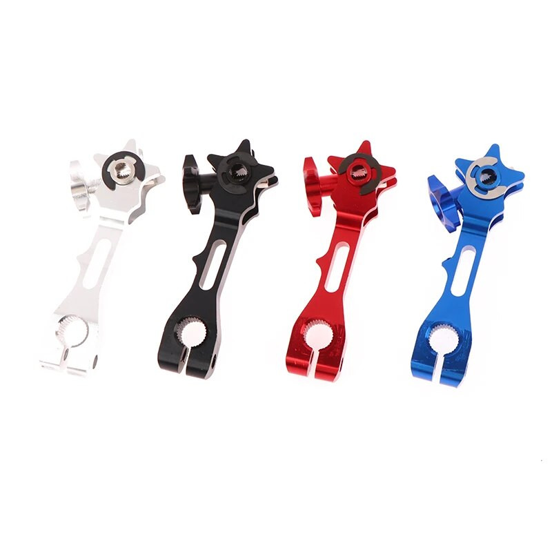 1 gab. Universāla CNC alumīnija sviras svira aizmugurējā bremžu svira, regulējama spriegojuma svira motocikla piederumiem