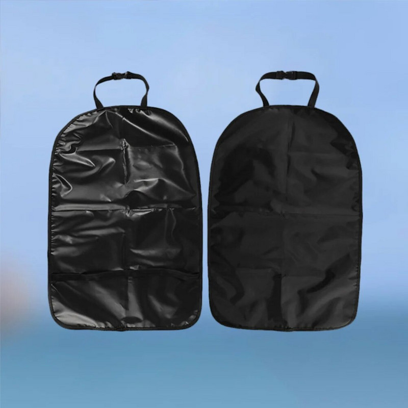 Augstas kvalitātes automobiļu kopšanas sēdekļu atzveltnes aizsargapvalks, bērnu pārsegs, tīrāms dubļiem (melns)