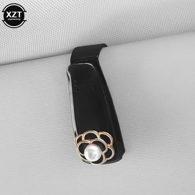 Prijenosne futrole za naočale za automobil Stezaljka za kartice Camellia Držač za sunčane naočale za vizir od sunca za automobil ABS držač za sunčane naočale za naočale