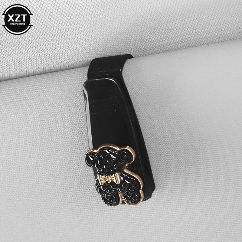 Prijenosne futrole za naočale za automobil Stezaljka za kartice Camellia Držač za sunčane naočale za vizir od sunca za automobil ABS držač za sunčane naočale za naočale