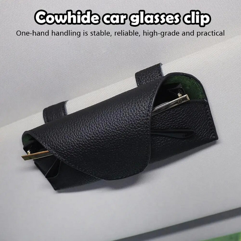 4 krāsu auto briļļu futrālis Auto saulessargu briļļu turētājs saulesbrilles klips Biļešu turētājs Daudzfunkcionāls auto glabāšanas futrālis