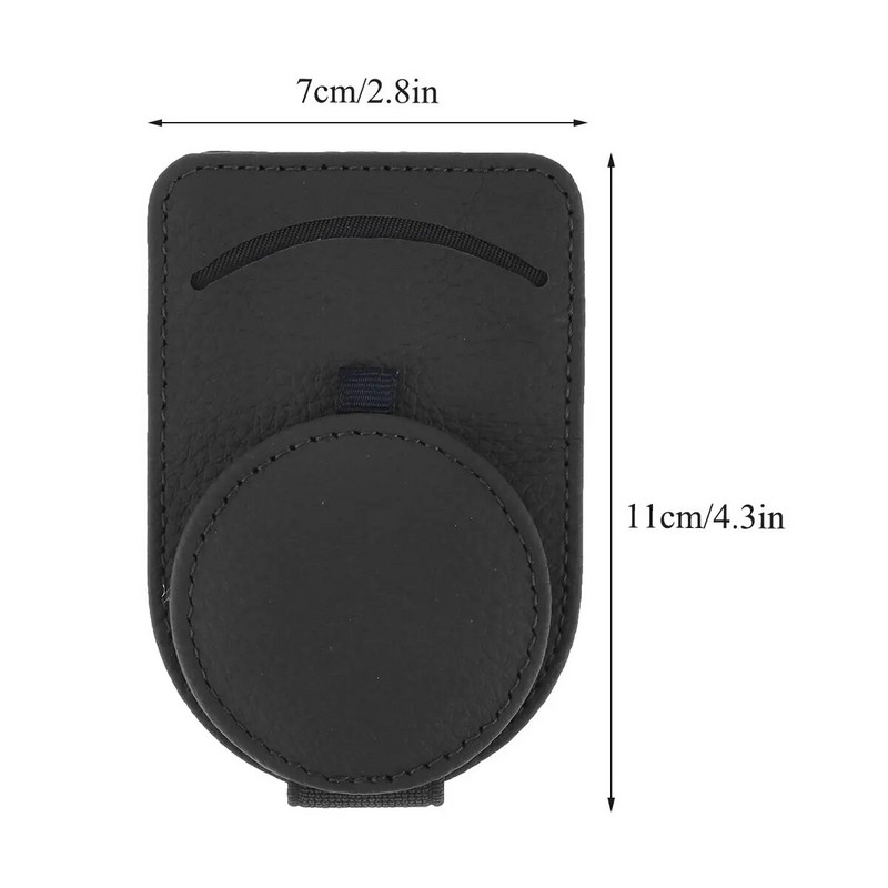 Automašīnu briļļu turētājs Universāls automašīnas vizieris saulesbriļļu turētājs, stiprinājums, ādas brilles, pakaramais Biļešu kartes klipsis Automašīnas vizieru piederumi