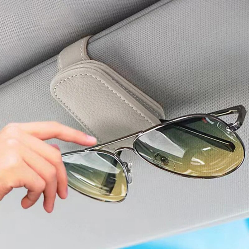 Universal Car Auto Sun Visor Glasses Box Γυαλιά ηλίου Κλιπ κάρτα εισιτηρίων Θήκη στυλό Γυαλιά Αξεσουάρ αυτοκινήτου