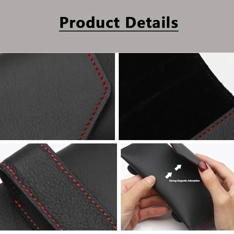 Kvaliteetne autoprillide ümbris Kokkupandav päikeseprillide pehme prilliklaasihoidik Multifunktsionaalne automaatne päikesesirmi prillide hoidik