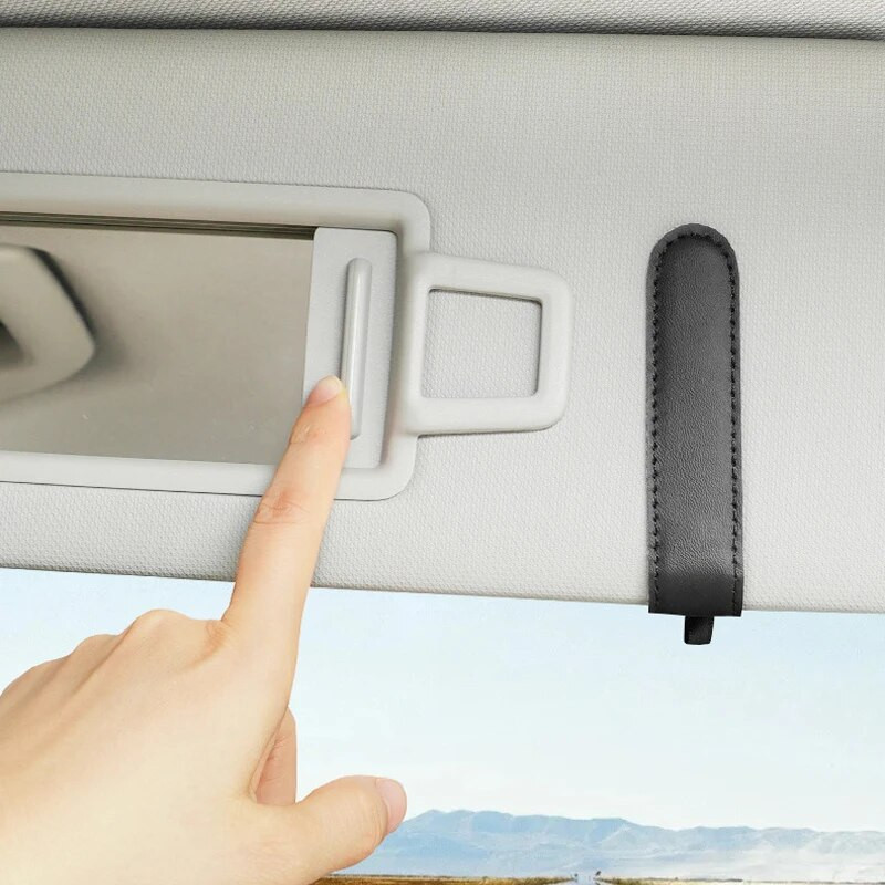 Universāls auto saulessargs Brilles kastīte Saulesbrilles Klipu karte Biļešu turētājs Statīvs Stiprinājums Pildspalvas futrālis Brilles Auto aksesuāri