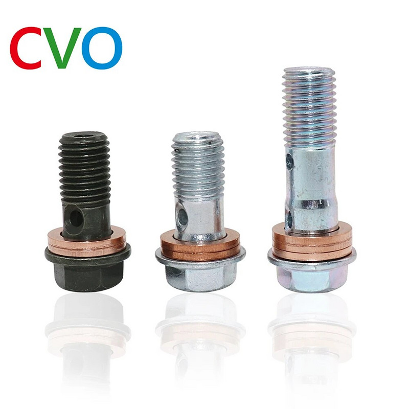 M10 * 1,25 bremžu galvenā cilindra eļļas šļūtenes skrūve Banjo skrūve Motocikla universālās caurules caurules Skrūves Skrūves M10 * 22 * 1,25 M10 * 32 * 1,25