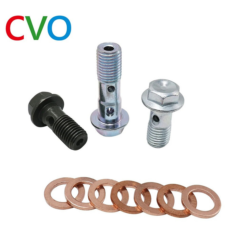 M10 * 1,25 bremžu galvenā cilindra eļļas šļūtenes skrūve Banjo skrūve Motocikla universālās caurules caurules Skrūves Skrūves M10 * 22 * 1,25 M10 * 32 * 1,25