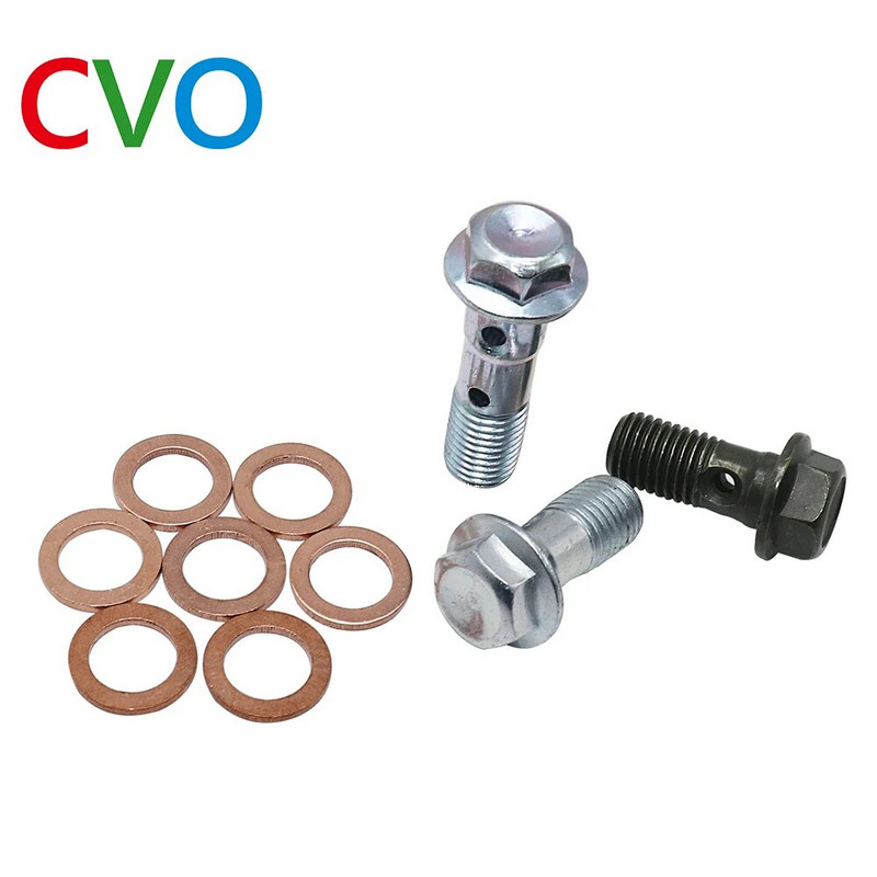 M10 * 1,25 bremžu galvenā cilindra eļļas šļūtenes skrūve Banjo skrūve Motocikla universālās caurules caurules Skrūves Skrūves M10 * 22 * 1,25 M10 * 32 * 1,25