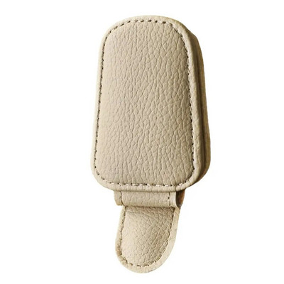 Mágneses napszemüvegcsipesz autóhoz PU bőr autós szemüvegtartó Univerzális autós kiegészítők Multifunkcionális napszemüvegcsipesz