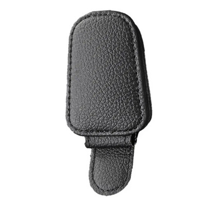 Mágneses napszemüvegcsipesz autóhoz PU bőr autós szemüvegtartó Univerzális autós kiegészítők Multifunkcionális napszemüvegcsipesz