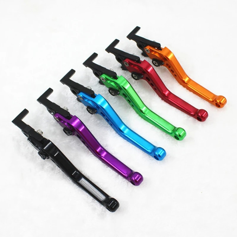 Motociklu piederumi Modificētas daļas Salokāma sajūga svira Regulējama trumuļa bremžu stūre Modificēts taures regulējama rokas svira