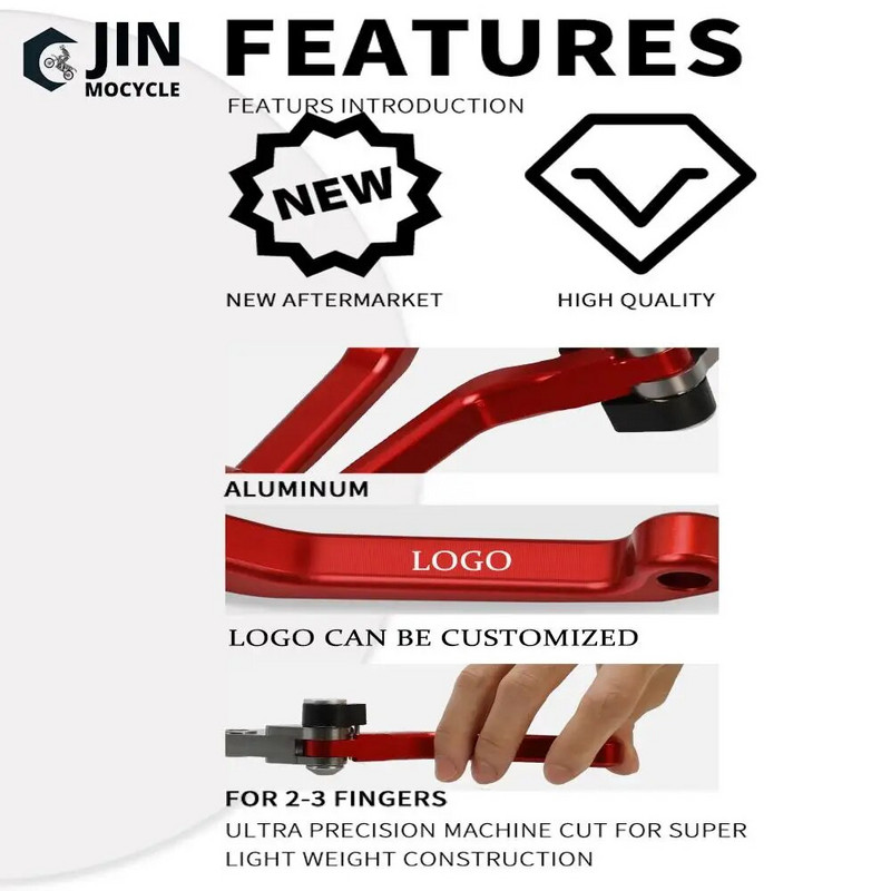 Motocikla bremžu sajūga svira Motokrosa netīrumu velosipēda bremžu sviras YZ 125 Rokturis YAMAHA YZ125 2015 2016 2017 2018 2019 2020