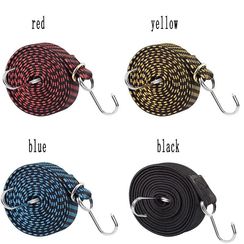 1GB Velosipēdu piederumi Elastības Gumijas Bagāžas Virve Aukla āķi Velosipēdi Virves Saites Velosipēdu bagāžas Jumta bagāžnieka siksna Fiksēta Lentas Āķis