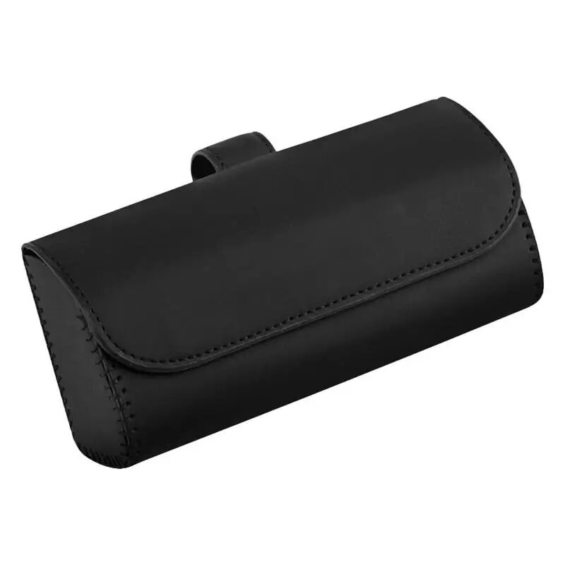 Automašīnas saulessargu briļļu kaste Auto saulesbriļļu turētājs klips PU ādas briļļu futrālis automašīnas iekšpusei saulesbriļļu glabāšanai Organizēt