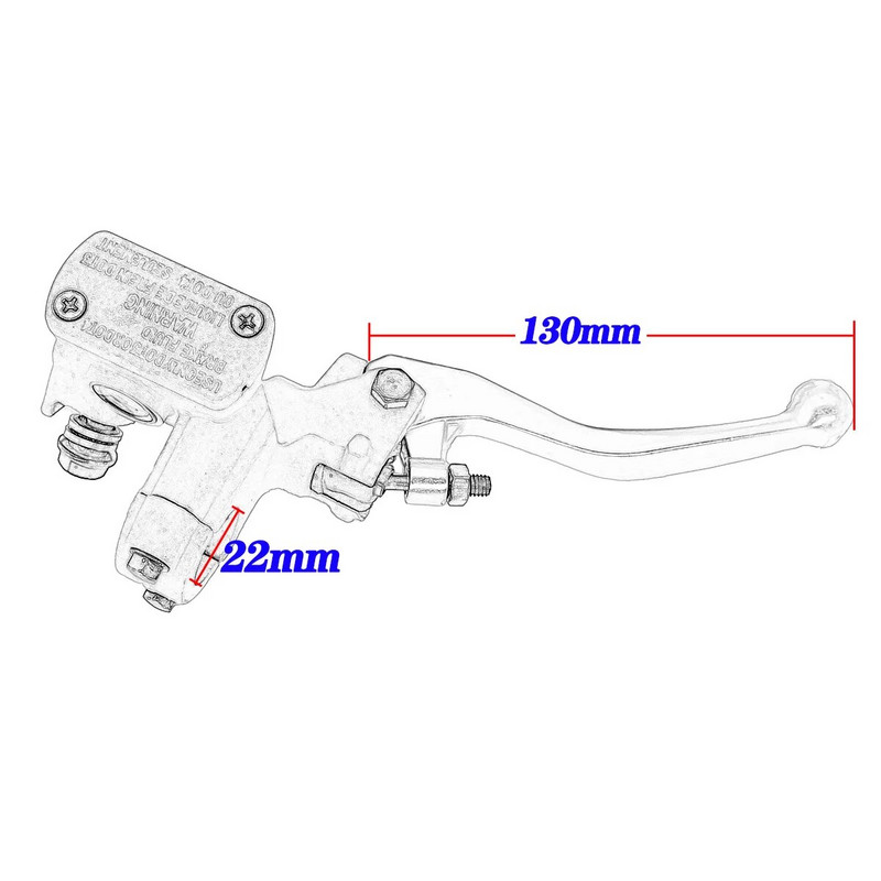 7/8 22 mm mootorratta parem eesmine hüdraulilise piduri peasilindri hoob Honda CRF250R CRF450R CR150R CR250R CRF 250X 450X RX jaoks
