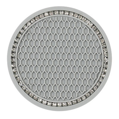 Automašīnu ūdens glāžu paliktņu turētāji Neslīdoši dimanta kalnu kristāla gumijas paklājiņš pudeļu turētājam.