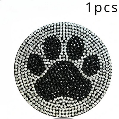 Αντιολισθητικό πατάκι Diamond Footprint Water Cup Αξεσουάρ αυτοκινήτου για γυναίκες Κρυστάλλινο αντιολισθητικό στρώμα από στρας Нескользящий Коврик
