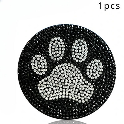 Αντιολισθητικό πατάκι Diamond Footprint Water Cup Αξεσουάρ αυτοκινήτου για γυναίκες Κρυστάλλινο αντιολισθητικό στρώμα από στρας Нескользящий Коврик