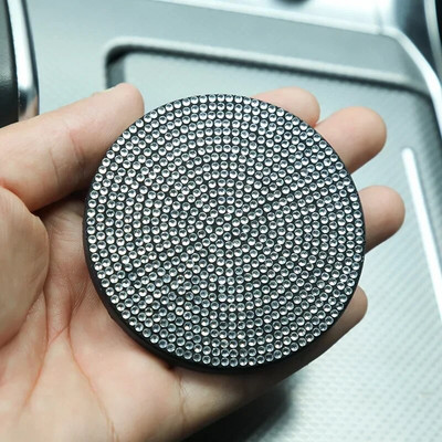 Αντιολισθητικό πατάκι Diamond Footprint Water Cup Αξεσουάρ αυτοκινήτου για γυναίκες Κρυστάλλινο αντιολισθητικό στρώμα από στρας Нескользящий Коврик