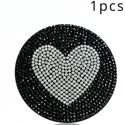 Αντιολισθητικό πατάκι Diamond Footprint Water Cup Αξεσουάρ αυτοκινήτου για γυναίκες Κρυστάλλινο αντιολισθητικό στρώμα από στρας Нескользящий Коврик