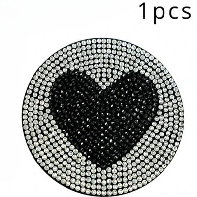 Αντιολισθητικό πατάκι Diamond Footprint Water Cup Αξεσουάρ αυτοκινήτου για γυναίκες Κρυστάλλινο αντιολισθητικό στρώμα από στρας Нескользящий Коврик
