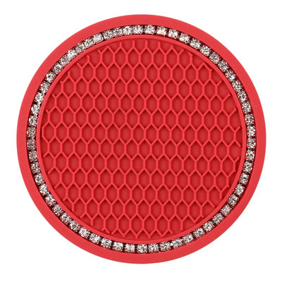 Automašīnu paliktņi PVC ceļojumu auto krūzes turētājs, ieliktnis paliktnis pret slīdēšanu transportlīdzekļu salona piederumi, krūzes paklājiņi