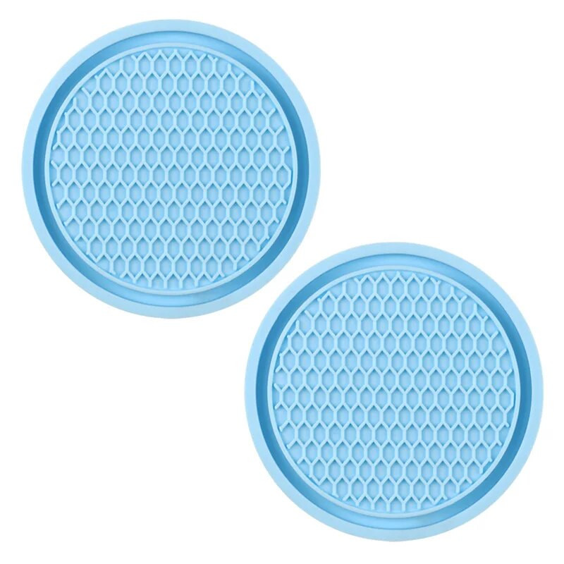 Automašīnu paliktņi PVC ceļojumu auto krūzes turētājs, ieliktnis paliktnis pret slīdēšanu transportlīdzekļu salona piederumi, krūzes paklājiņi