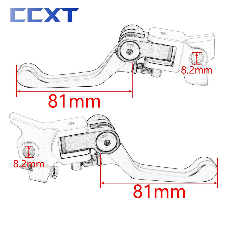 Motocikla CNC rokturi sajūga bremžu svira priekš KTM SX SXF XC XCF XCW XCFW 125-500cc 2014-2023 priekš Husqvarna TE TC FE universāls