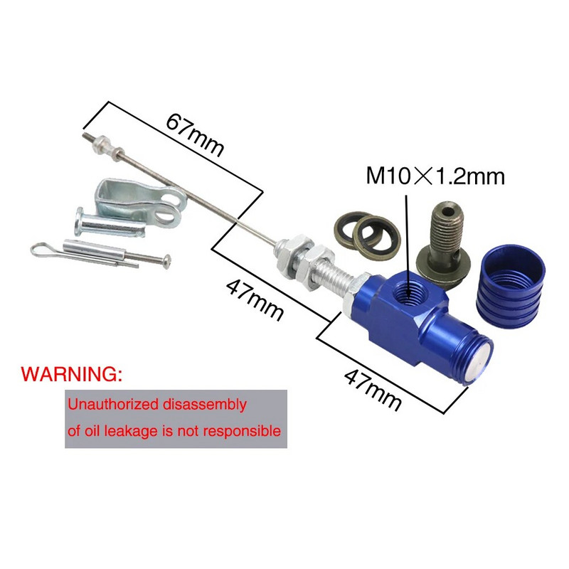 ZSDTRP M10x1,25 mm Motocikl hidraulične kočnice kvačila Glavni cilindar šipke Performanse Učinkovita prijenosna pumpa