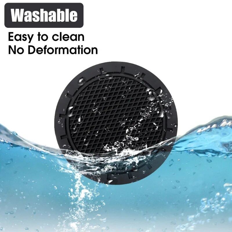 2 gab. Silikona neslīdošu automašīnu paliktņu ūdens krūzes paliktņi Universālie auto Vienkārša neslīdoša apdare, iegulti paliktņi automašīnu piederumi