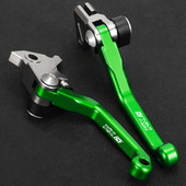 Motokrosa alumīnija sakausējuma saliekamā šarnīra bremžu sajūga sviru rokturis priekš KAWASAKI KX85 2001-2024 2021 2022 2023 bezceļu netīrumu velosipēdam
