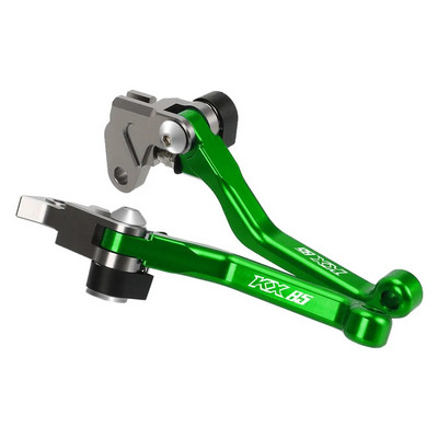 Motokrosa alumīnija sakausējuma saliekamā šarnīra bremžu sajūga sviru rokturis priekš KAWASAKI KX85 2001-2024 2021 2022 2023 bezceļu netīrumu velosipēdam