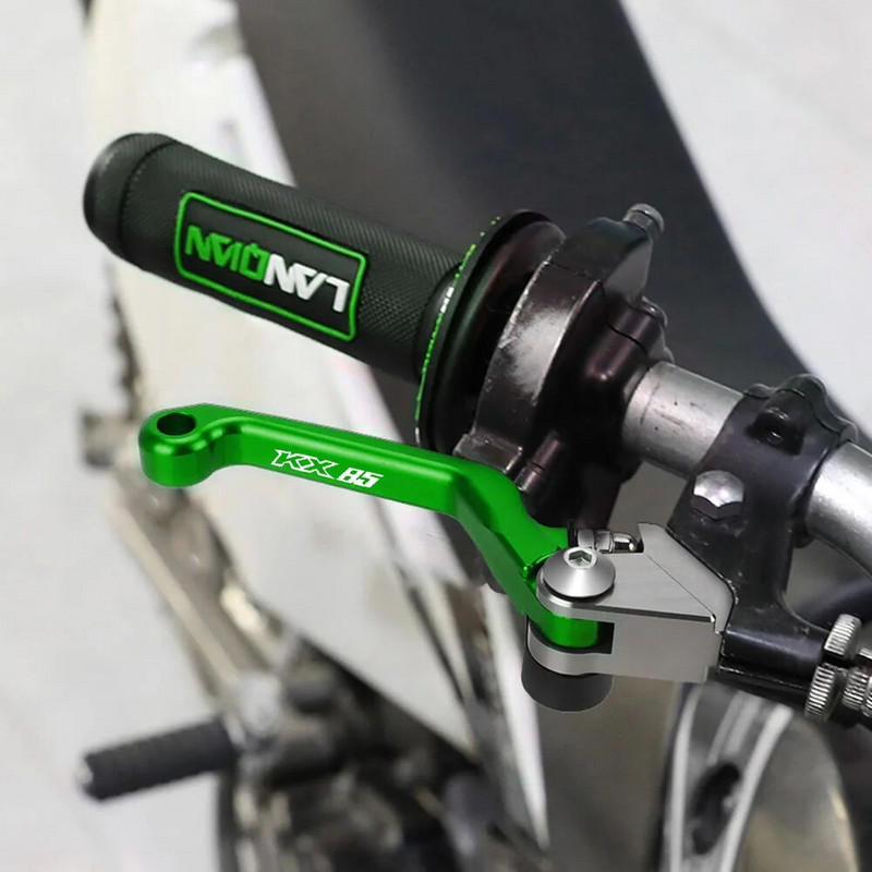 Motocross aliuminio lydinio sulankstomas stabdžių sankabos svirčių rankena KAWASAKI KX85 2001-2024 2021 2022 2023 visureigių purvo dviračiui