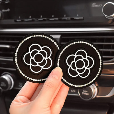 Automašīnas salons Augstākās klases modes Camellia silikona glabātuve Ūdens paliktņi Automašīnas pretnodiluma spilventiņi Dekoratīvie materiāli, universāli