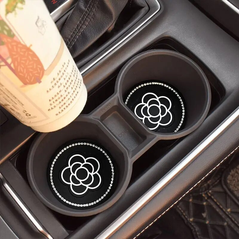 Automašīnas salons Augstākās klases modes Camellia silikona glabātuve Ūdens paliktņi Automašīnas pretnodiluma spilventiņi Dekoratīvie materiāli, universāli